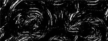 Abstract black and white vector background. Monochrome vintage surface with dirty pattern in cracks, spots, dots