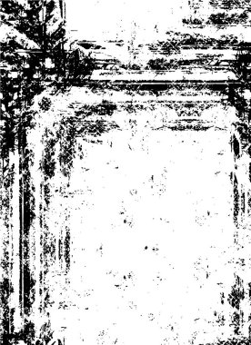Abstract black and white vector background. Monochrome vintage surface with dirty pattern in cracks, spots, dots