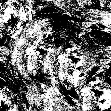 Abstract black and white vector background. Monochrome vintage surface with dirty pattern in cracks, spots, dots