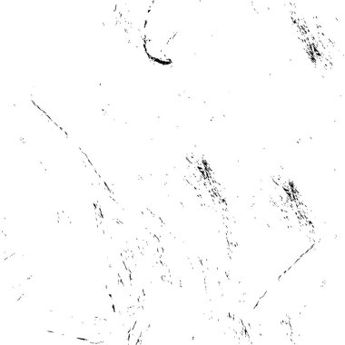 Abstract black and white vector background. Monochrome vintage surface with dirty pattern in cracks, spots, dots
