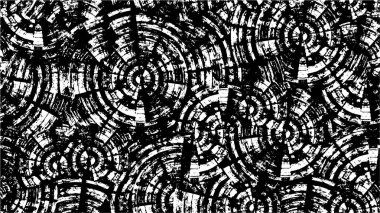 Abstract black and white vector background. Monochrome vintage surface with dirty pattern in cracks, spots, dots
