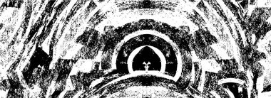 Abstract black and white vector background. Monochrome vintage surface with dirty pattern in cracks, spots, dots