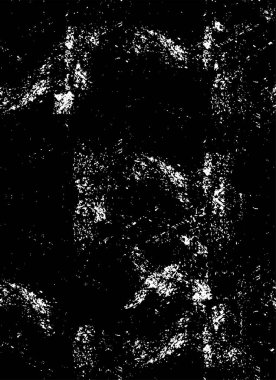 Abstract black and white vector background. Monochrome vintage surface with dirty pattern in cracks, spots, dots