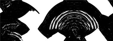 Abstract black and white vector background. Monochrome vintage surface with dirty pattern in cracks, spots, dots