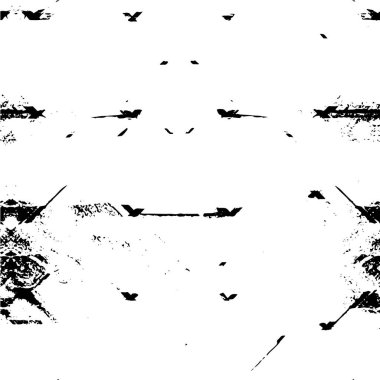 Abstract black and white vector background. Monochrome vintage surface with dirty pattern in cracks, spots, dots