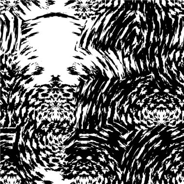 Abstract black and white vector background. Monochrome vintage surface with dirty pattern in cracks, spots, dots