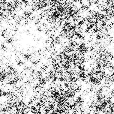 Abstract black and white vector background. Monochrome vintage surface with dirty pattern in cracks, spots, dots