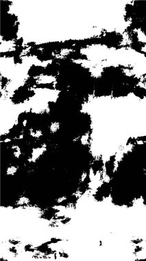 Abstract black and white vector background. Monochrome vintage surface with dirty pattern in cracks, spots, dots