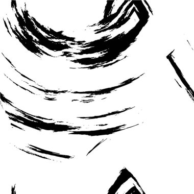 Abstract black and white vector background. Monochrome vintage surface with dirty pattern in cracks, spots, dots