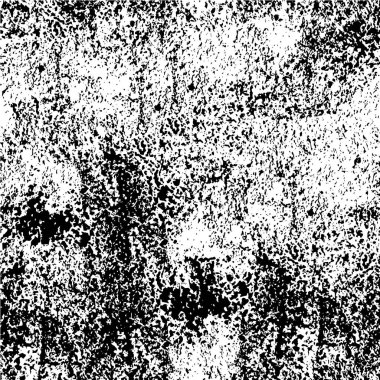 Abstract black and white vector background. Monochrome vintage surface with dirty pattern in cracks, spots, dots