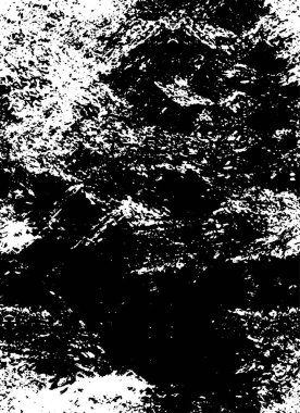 Abstract black and white vector background. Monochrome vintage surface with dirty pattern in cracks, spots, dots