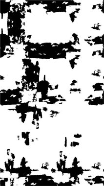 Abstract black and white vector background. Monochrome vintage surface with dirty pattern in cracks, spots, dots