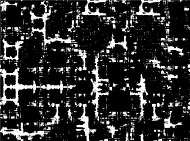  Soyut siyah beyaz arka plan. Grunge dokusu. Vektör illüstrasyonu. 