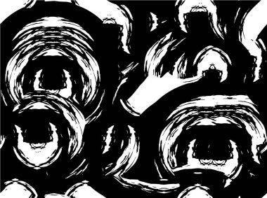  Soyut siyah beyaz arka plan. Grunge dokusu. Vektör illüstrasyonu. 