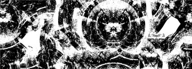  Soyut siyah beyaz arka plan. Grunge dokusu. Vektör illüstrasyonu. 