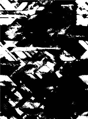  Soyut siyah beyaz arka plan. Grunge dokusu. Vektör illüstrasyonu. 