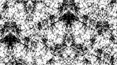  Soyut siyah beyaz arka plan. Grunge dokusu. Vektör illüstrasyonu. 