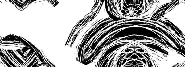 Черный Белый Текстурированный Фон Грубой Текстурой — стоковый вектор
