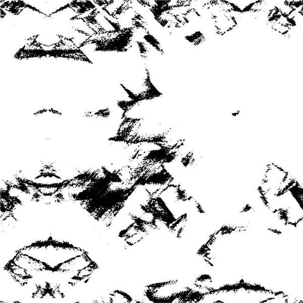 抽象的なグランジの背景 モノクロテクスチャー 黒と白 — ストックベクタ
