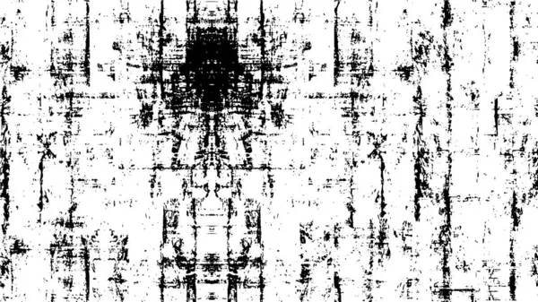 Абстрактный Гранж Фон Монохромная Текстура Черный Белый — стоковый вектор
