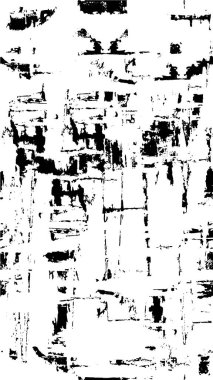 Abstract black and white vector background. Monochrome vintage surface with dirty pattern in cracks, spots, dots