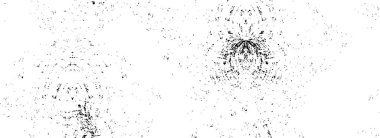 Abstract black and white vector background. Monochrome vintage surface with dirty pattern in cracks, spots, dots