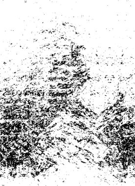 Abstract black and white vector background. Monochrome vintage surface with dirty pattern in cracks, spots, dots