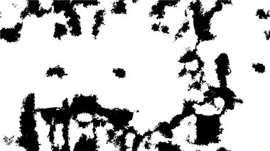 Abstract black and white vector background. Monochrome vintage surface with dirty pattern in cracks, spots, dots