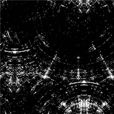 Abstract black and white vector background. Monochrome vintage surface with dirty pattern in cracks, spots, dots