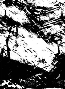 Abstract black and white vector background. Monochrome vintage surface with dirty pattern in cracks, spots, dots