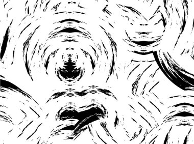 Abstract black and white vector background. Monochrome vintage surface with dirty pattern in cracks, spots, dots