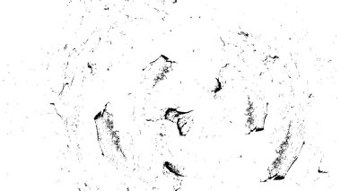 Abstract black and white vector background. Monochrome vintage surface with dirty pattern in cracks, spots, dots