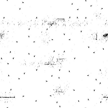 Abstract black and white vector background. Monochrome vintage surface with dirty pattern in cracks, spots, dots