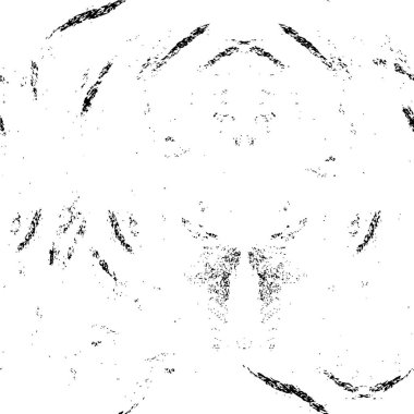 Arka planda soyut çizikler var. Kırık siyah beyaz şablon   