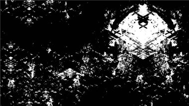 Çatlamış beton tabakasının gergin dokusu. Taş ya da asfalt. grunge yarım ton bir vektör illüstrasyonu