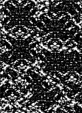 Çatlamış beton tabakasının gergin dokusu. Taş ya da asfalt. grunge yarım ton bir vektör illüstrasyonu