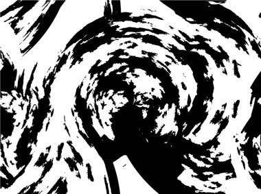 Çatlamış beton tabakasının gergin dokusu. Taş ya da asfalt. grunge yarım ton bir vektör illüstrasyonu