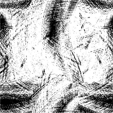 Çatlamış beton tabakasının gergin dokusu. Taş ya da asfalt. grunge yarım ton bir vektör illüstrasyonu