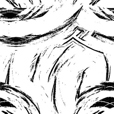 Siyah ve beyaz dokusunda sıkıntılı desen.