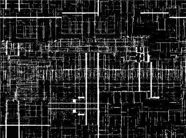 Siyah ve beyaz dokusunda sıkıntılı desen.