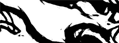 siyah ve beyaz grunge soyut desenli arkaplan