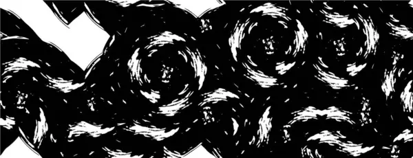 黒と白の抽象的なグランジの背景 — ストックベクタ