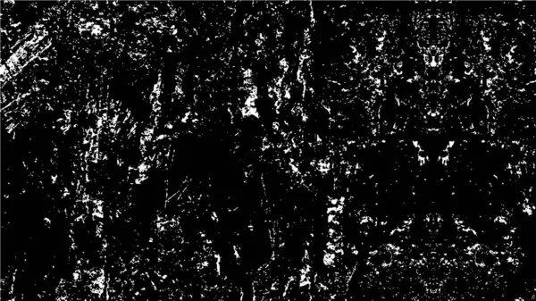 Abstract black and white vector background. Monochrome vintage surface with dirty pattern in cracks, spots, dots
