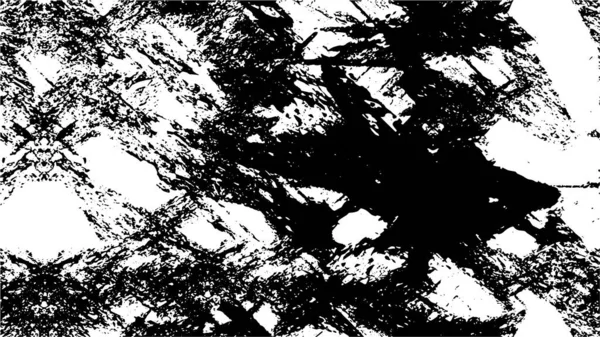 Абстрактные Царапины Фоне Трещина Черно Белом Шаблоне — стоковый вектор