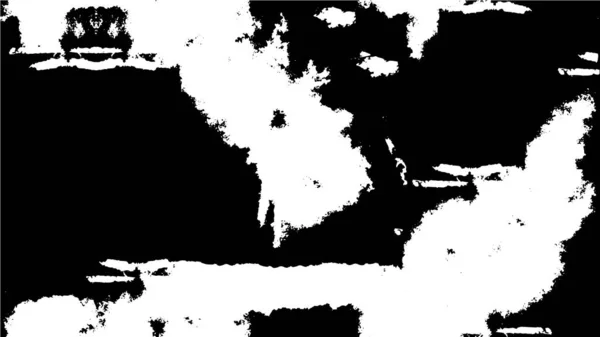 黑色和白色质感的苦恼图案 — 图库矢量图片