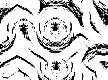 Siyah beyaz desenli duvar kağıdı tasarımı