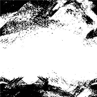 Siyah ve beyaz mürekkep yaratıcılığının basit bir gösterimi