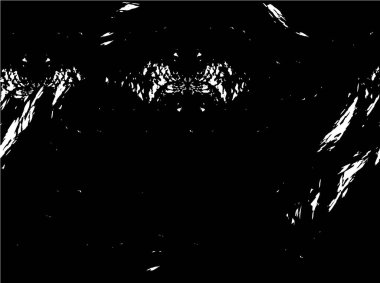 Siyah ve beyaz mürekkep yaratıcılığının basit bir gösterimi