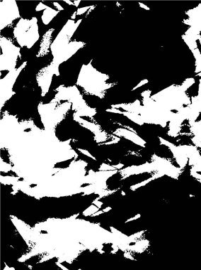 Siyah ve beyaz mürekkep yaratıcılığının basit bir gösterimi