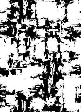 Siyah ve beyaz mürekkep yaratıcılığının basit bir gösterimi